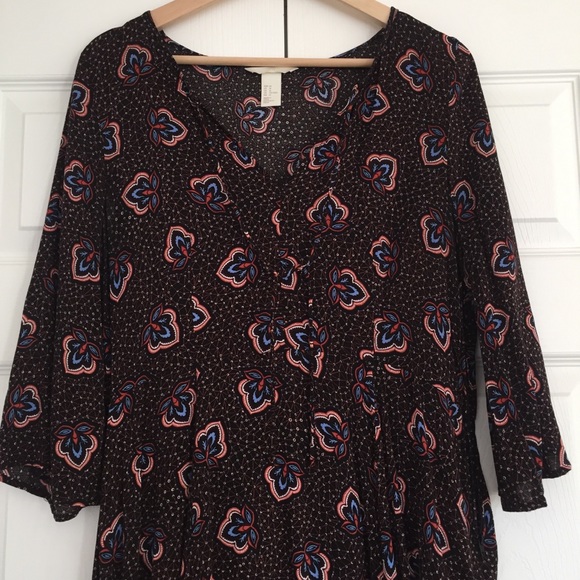 H&M Brown Paisley Dress - Picture 3 of 12